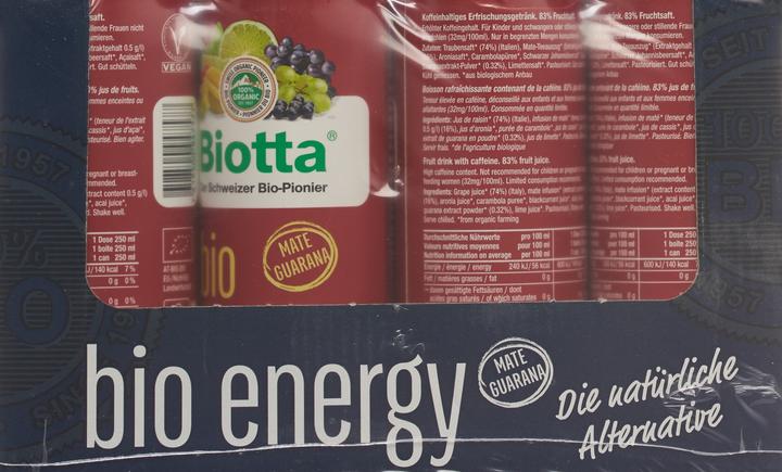 Immagine prodotto Biotta Energy Drink (12 x 25 cl)