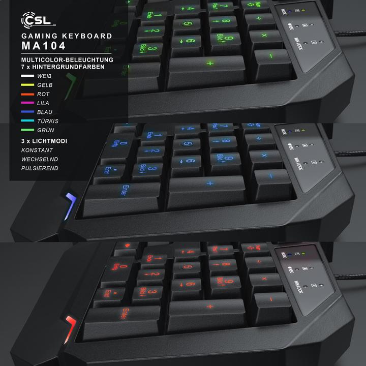 Image du produit CSL Ensemble clavier et souris de jeu (CH, Filaire)