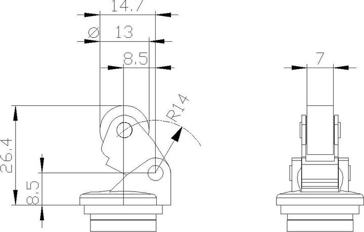 Actual product image Siemens Roller lever steel with plastic roller