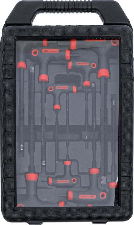 Produktbild BGS Schraubendreher-Satz mit T-Griff und seitlicher Klinge Innensechskant 2 - 10 mm 9-tlg. (Innensechskant)