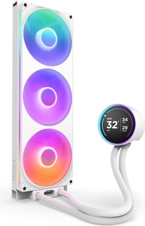 Actual product image NZXT Kraken Elite 420 RGB 420 mm (weiss)