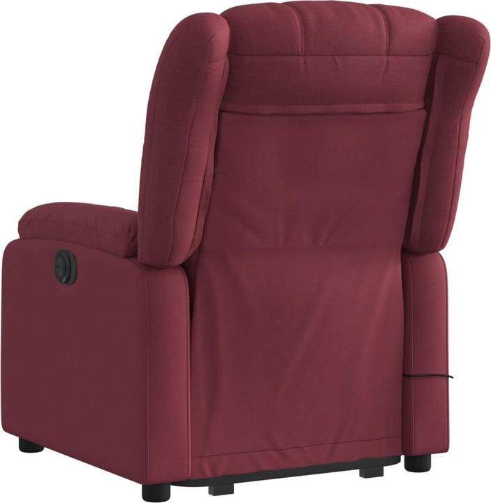 Image du produit VidaXL Fauteuil de massage avec fonction releveur Fauteuil de relaxation vin rouge Tissu