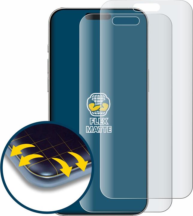 Productafbeelding BROTECT Schermbeschermer Matte antireflecterende folie (2 Stuk, Apple iPhone 16 Pro)