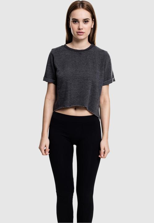 Immagine prodotto Urban Classics Girocollo a maniche corte cropped burnout da donna (S)