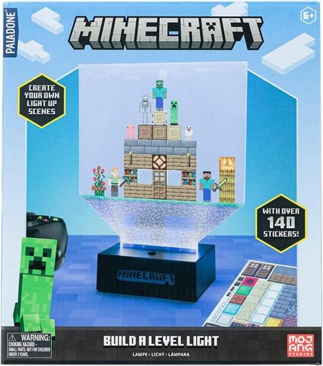 Produktbild Paladone Products Minecraft Build a Level lamp and 140 stickers
