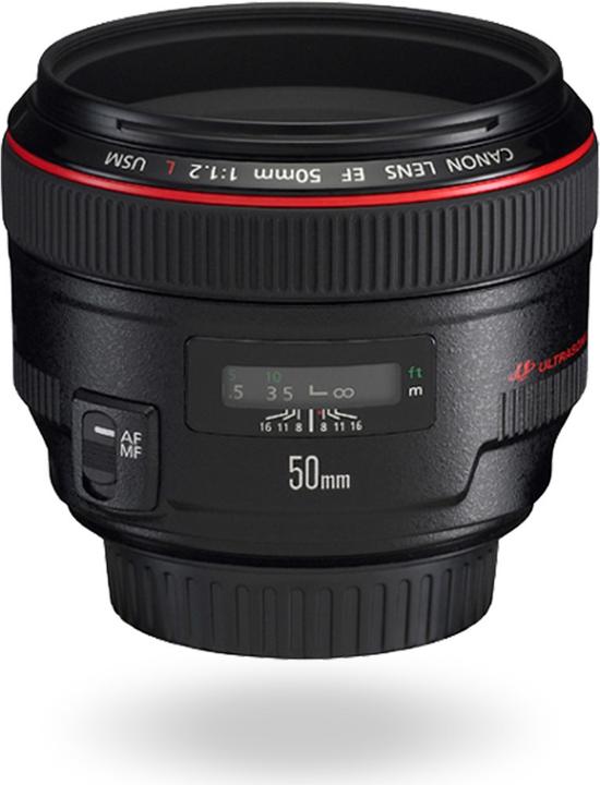 Canon EF 50mm f/1.2L USM - (EU) (Canon EF, Full-frame)