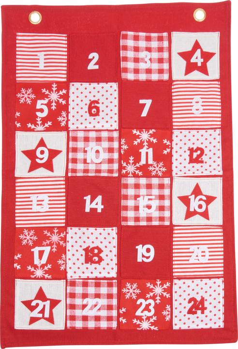 Produktbild VBS Adventskalender "Bigge", Stoff, 63 cm x 40 cm