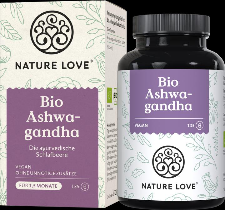 Produktbild Nature Love Ashwagandha (135 Stück, 103 g)