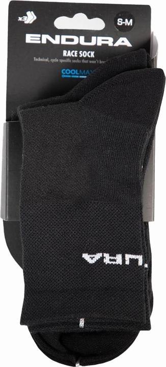 Produktbild Endura Coolmax® Race Socken (Dreierpack) (S/M)