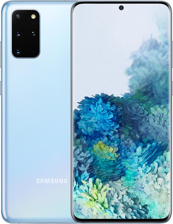 Actual product image Samsung Galaxy S20+ (128 GB, Cloud Blue, 6.70", Hybrid Dual SIM + eSIM, 64 Mpx, 4G)