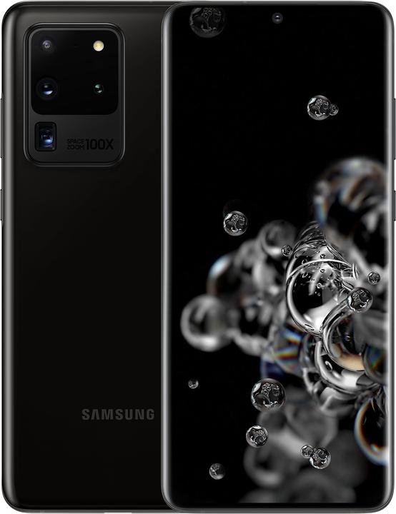 Samsung Galaxy S20 Ultra 5G (128 GB, Cosmic Black, 6.90", Hybrid Dual SIM + eSIM, 108 Mpx, 5G)