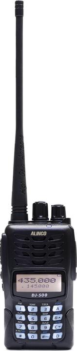 Actual product image Alinco Portable VHF/UHF radio PNI DJ-500-E, adjustable power, 200 CH, 1500 mAh, Talk Around, V (VHF, UHF)