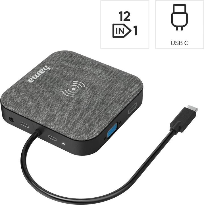 Immagine prodotto Hama Connect2QiCharge (USB-C, 12 porte)