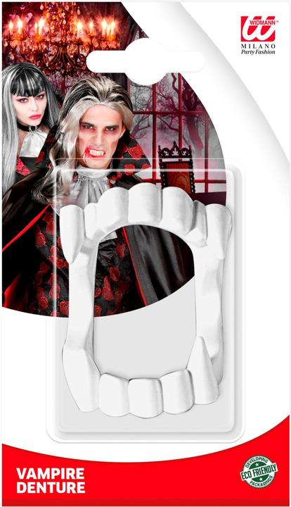 Actual product image Metamorph Vampirkostüm für Kinder 3-teilig mit Umhang, Vampirzähnen und Schminke (One size)
