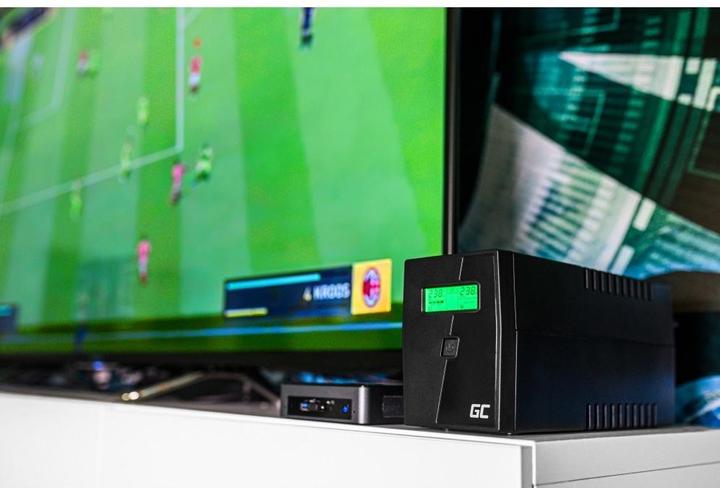 Image du produit GreenCell Cell UPS02 Alimentation sans interruption (ASI) Line-Interactive 800 VA 2 sorties AC (800 VA, 480 W, Line-interactive Onduleur)
