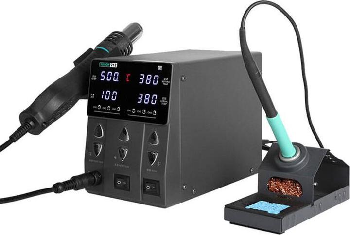 Actual product image Sugon 212 2in1 Hot Air Soldering Station + T12 Blower Gun