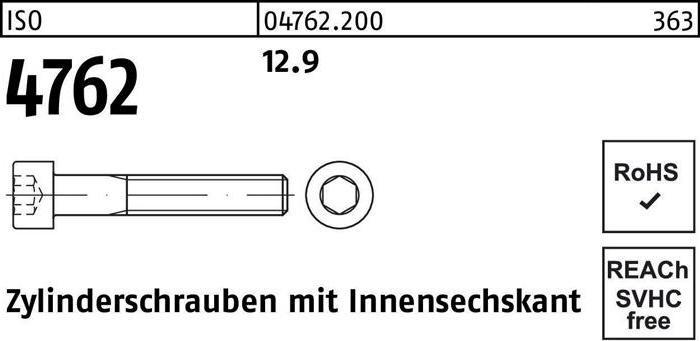 Immagine prodotto Vite a testa cilindrica ISO 4762 con esagono incassato M 8 x 200 12,9 (50 Viti per pezzo)
