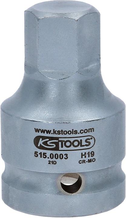 Produktbild KS Tools 3/4" Kraft-Bit-Stecknuss Innensechskant (19 mm)
