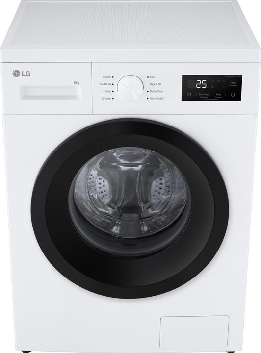 Produktbild LG Waschmaschine Weiss, 1400 Umin, A ITModell (8 kg, Links)