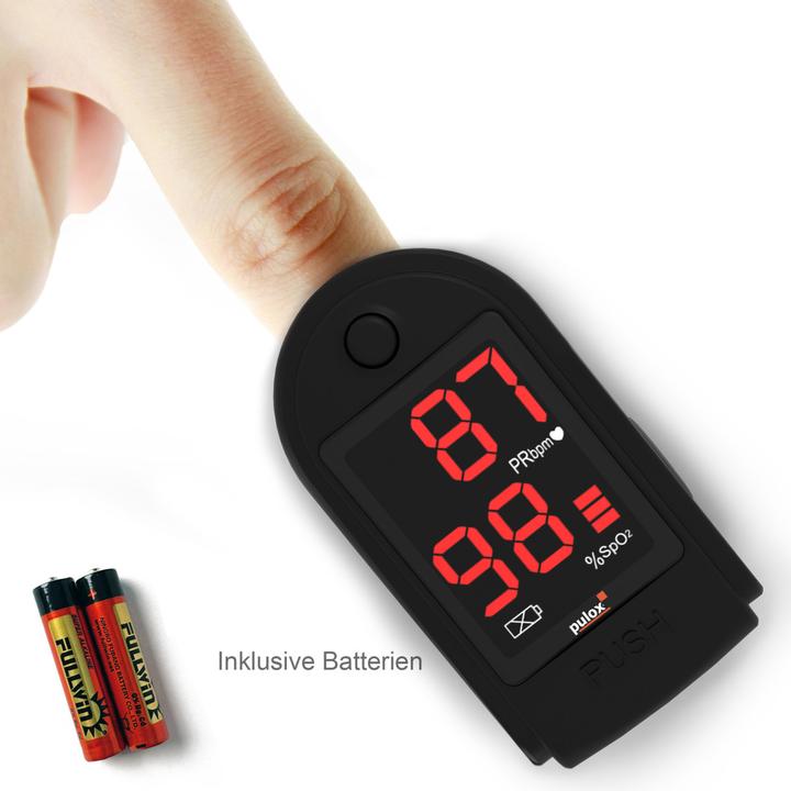 Produktbild Pulox Pulsoximeter PO-100 Solo in schwarz