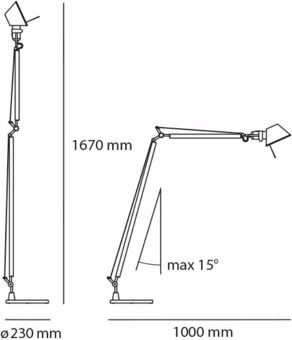 Actual product image Artemide Tolomeo (E27)