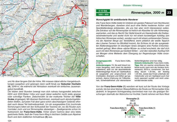 Valori nutrizionali e ingredienti Stubaier Höhenweg, Sellrainer Hüttenrunde, Gschnitztaler Hüttentour (Tedesco, Mark Zahel, 2023)