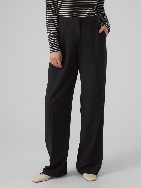Actual product image Vero Moda VMTROIAN Mittlere Taille Hose Hose mit weitem Beinschnitt (L)