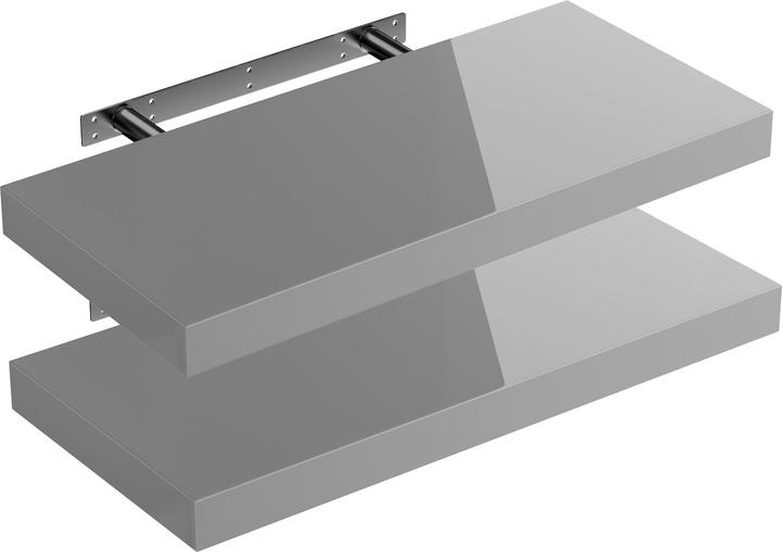 Set of 2 high gloss grey