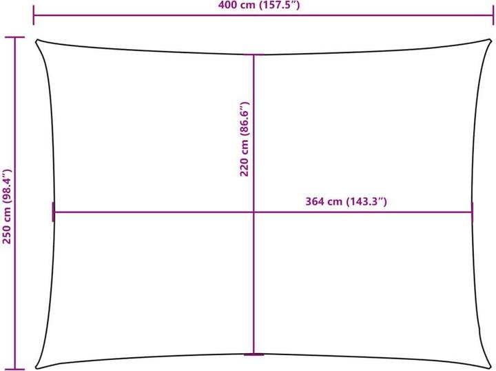 Actual product image VidaXL Nezhatok (250 x 400 cm)