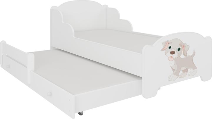 Produktbild ADRK Furniture Doppelbett mit Matratzen AMADIS II DOG 160x80 (160 x 80 cm)