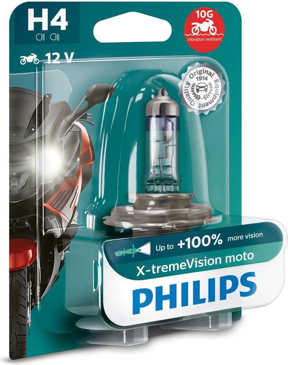 Actual product image Philips X-treme Vision Moto (H4)