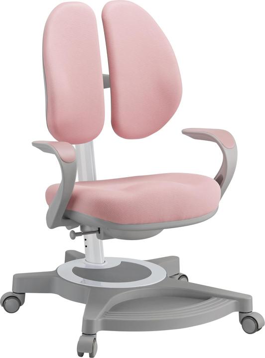 Produktbild En.Casa Kinderschreibtisch Sauda mit Kinderstuhl Pink (Kindertisch)