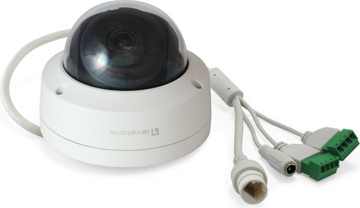 Actual product image LevelOne IPCam FCS-3403 Dome Out 4MP H.265 IR 9W PoE