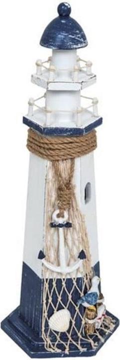 Produktbild Dekomat Aufsteller Leuchtturm mit Anker 37 x 12 cm (12 x 37 cm)