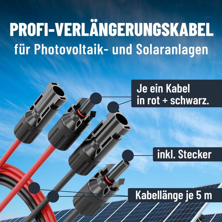 Actual product image Absina 5 m solar cable set (Solar cable)