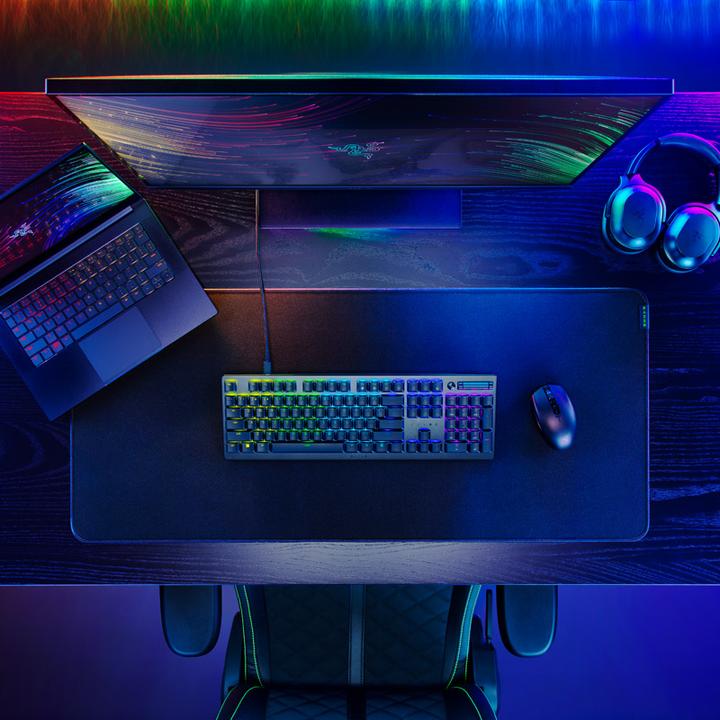 Actual product image Razer DeathStalker V2 Keyboard USB QWERTY German Black (DE, Cable)