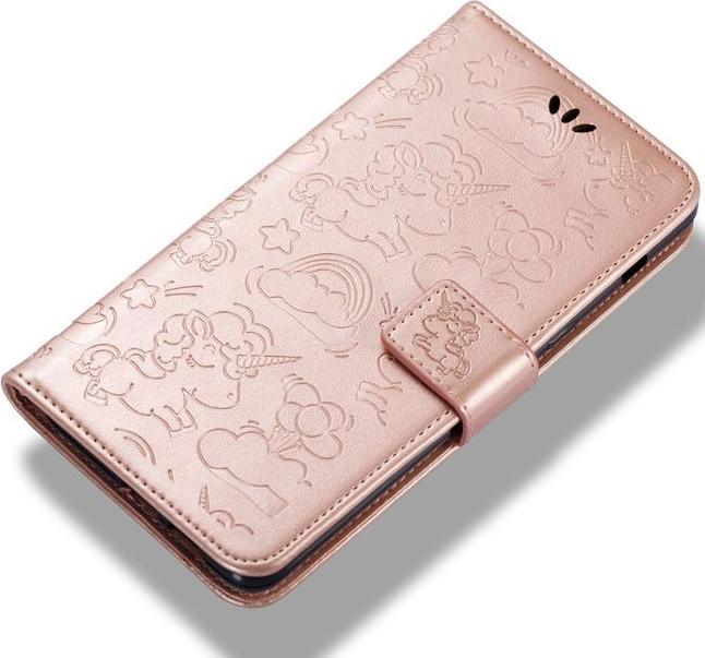 Immagine prodotto MU Style Custodia magnetica in pelle con motivo a unicorno (Samsung Galaxy A8 (2018))