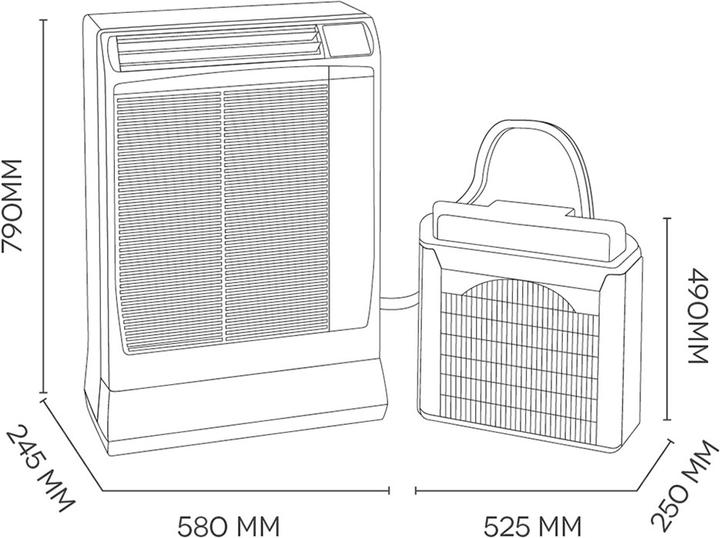 Actual product image Climaexpert CoolAir Split 4.0 Super Silent Eco (70 m², 14000 BTU/h)