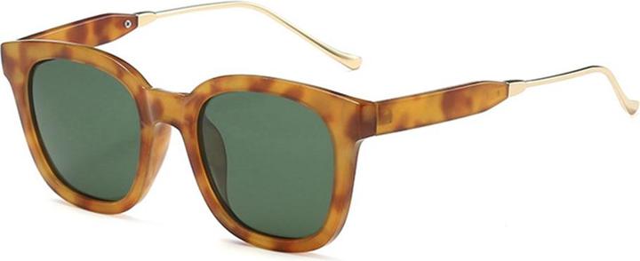 Actual product image Techsuit - Sunglasses Polarised (2050) - for Women with UV Protection, Metal and PC - Green Leopard