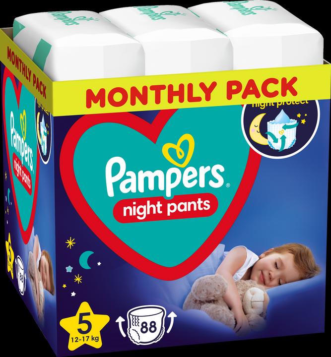 Image du produit Pampers Couches de nuit (Taille 5, Pack mensuel, 88 pièce(s))