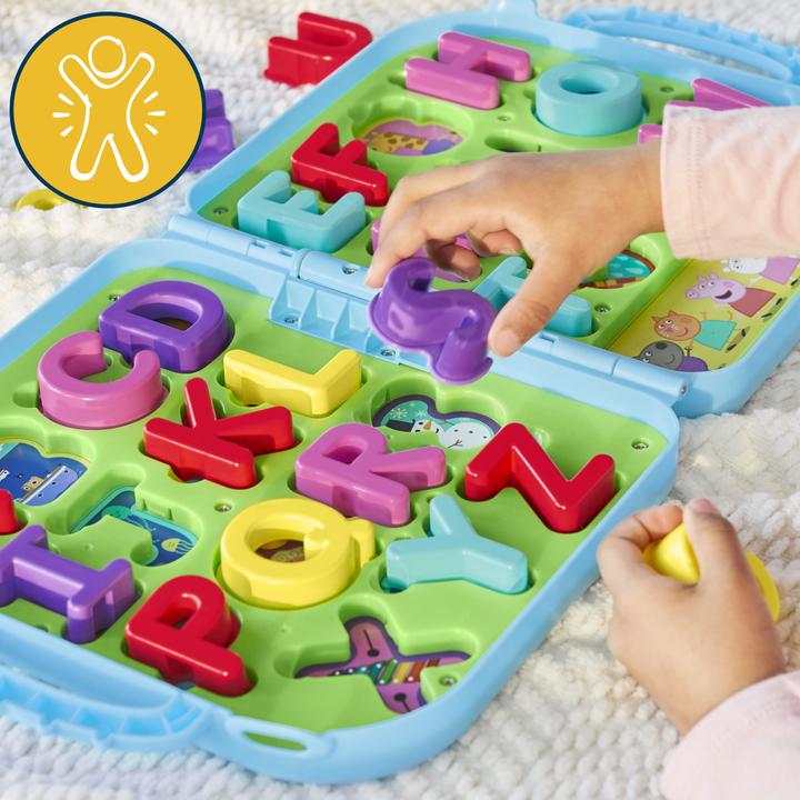 Produktbild Hasbro Peppas Buchstabenbox, Alphabet-Puzzle, Vorschul-Spielzeug
