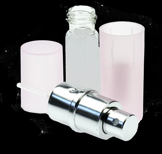Produktbild Taschenzerstäuber, Kunststoff rosa, mit Glasbehälter, 8 ml Höhe: 9 cm (8 ml)