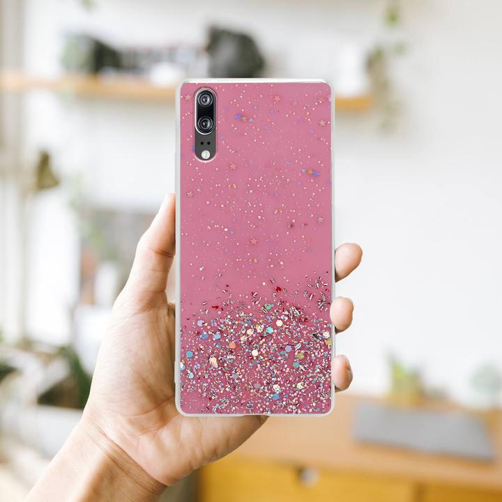 Actual product image Cadorabo TPU cover sparkling glitter (Cubot P20)