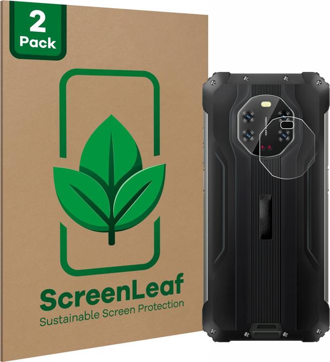 Produktbild ScreenLeaf Schutzfolie nachhaltiger Displayschutz Displayschutzfolie Folie Klar Transparent (2 Stück, Blackview BL8800 5G)