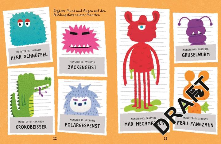 Image du produit Usborne Minis - Livre de création d'autocollants : Visages de monstres