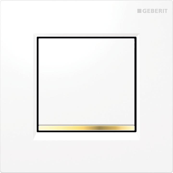 Produktbild Geberit Typ 30 Urinal-Betätigung (weiss / vergoldet)