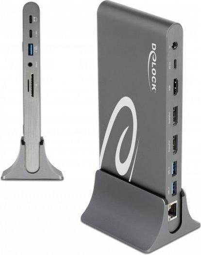 Actual product image Delock Docking station USB-C - USB/SD/LAN/HDMI/DP (USB-C, 1 Ports)