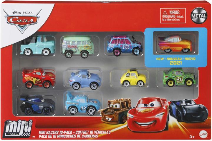 Actual product image Mattel Disney Pixar Cars Mini Racers 10 Pack Assortment