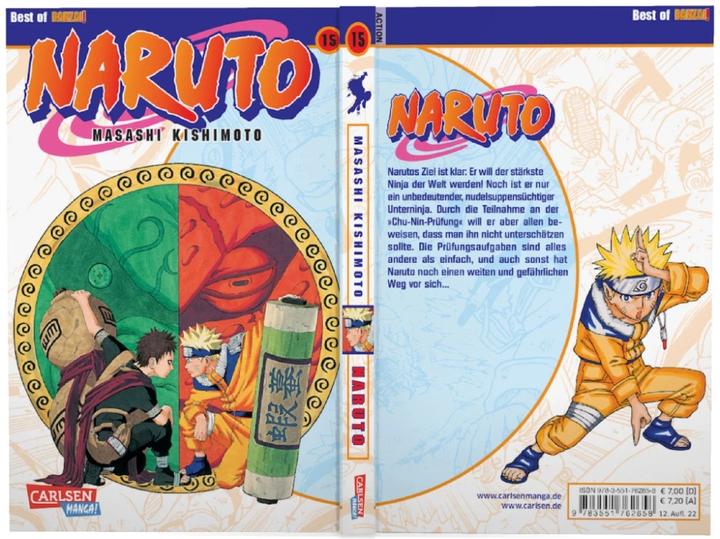 Immagine prodotto Naruto, Band 15 (Tedesco, Masashi Kishimoto, 2006)