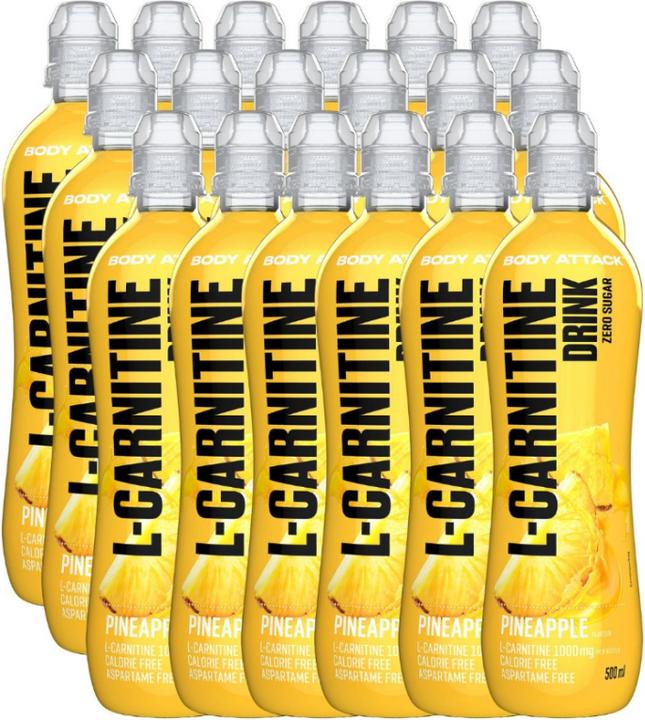 Image du produit Body Attack Boisson à la L-Carnitine (18x 500 ml) (Ananas, 18 x)